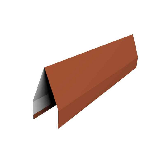 Ламель жалюзи Tokyo 0,5 Satin с пленкой RAL 8004 терракота